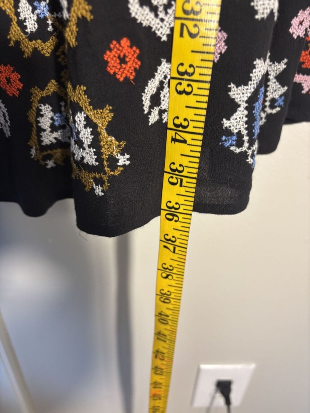Boden Embroidered Tiered Design Viscose Cotton Polyester Blend Lined Boho Style - Picture 10 of 16